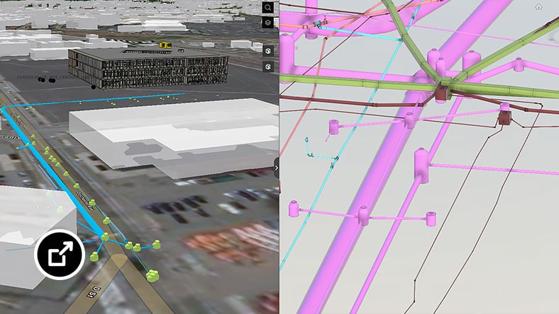 A drainage design project web rendering and design model in web app