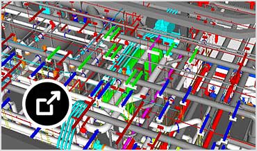 BIM model of a plant using AutoCAD Plant 3D