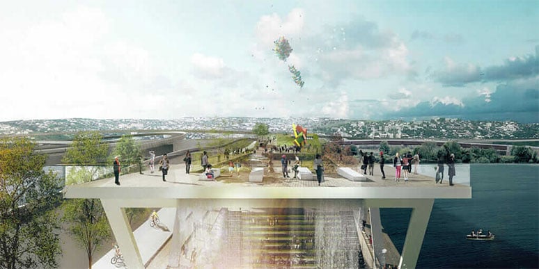 11th Street Bridge Park/Anacostia Crossing. Courtesy OMA+OLIN