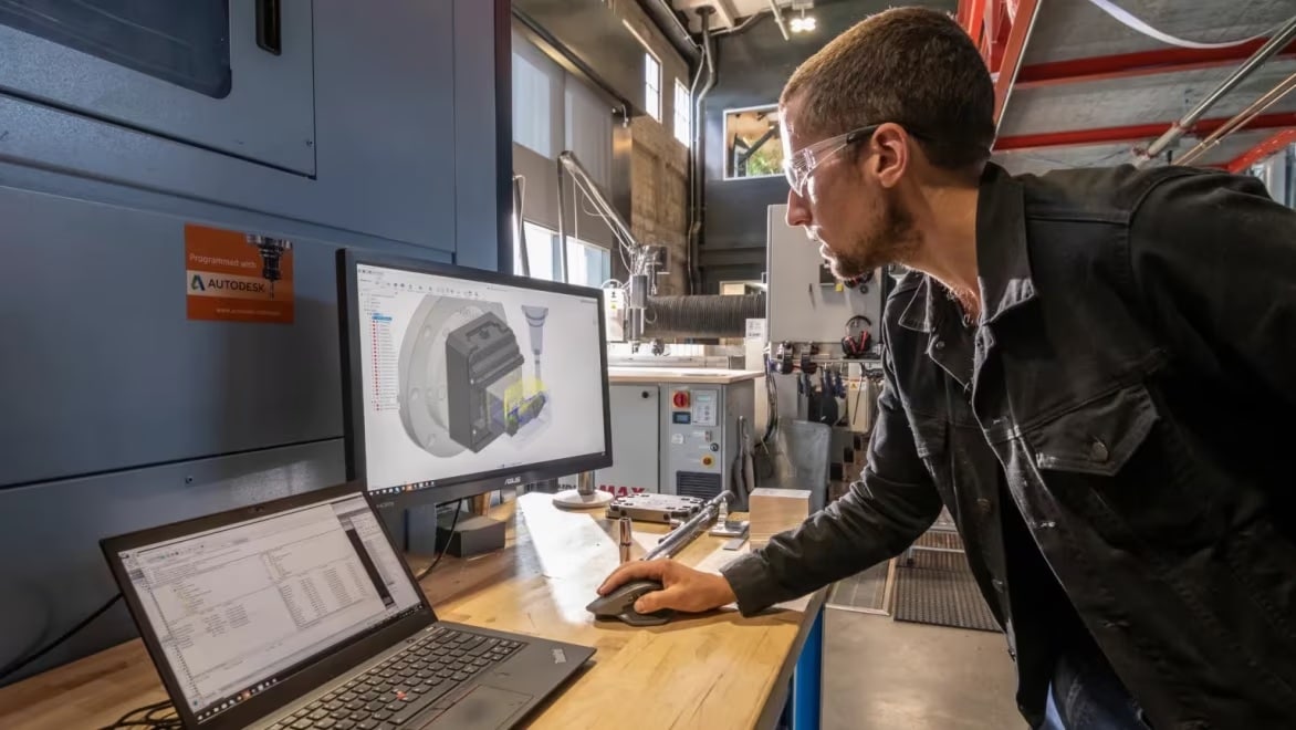 using Fusion 360 to prepare a milling project on the Matsura MX-330 machine.