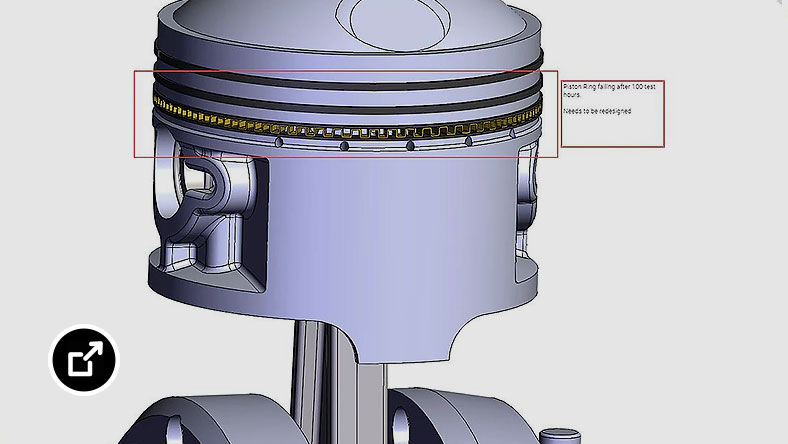 Upchain Cloud PDM 3D CAD viewer with markup