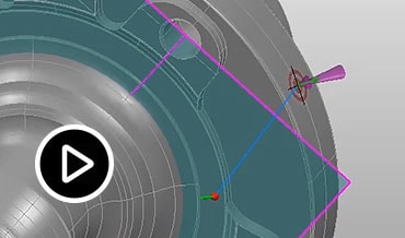 Video: Guiding line feature guides you between various features and points measured in an inspection sequence