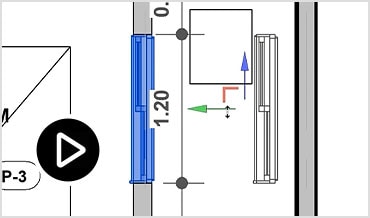 Video: Demo of displaced elements in 2D views functionality in Revit